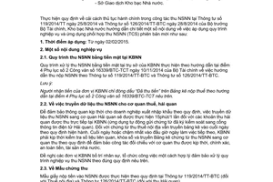 Công văn 227/KBNN-KTNN 2015 cải cách thủ tục hành chính công tác thu ngân sách nhà nước