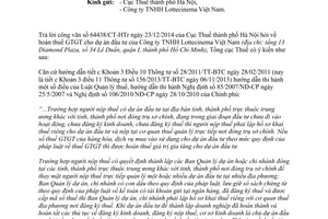 Công văn 379/TCT-KK 2015 về hoàn thuế giá trị gia tăng đối với dự án đầu tư