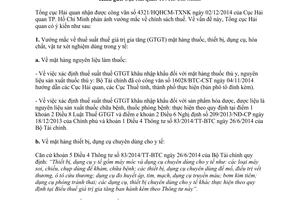 Công văn 65/TCHQ-TXNK năm 2015 thuế suất thuế giá trị gia tăng mặt hàng dùng trong y tế