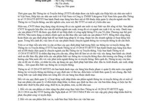 Công văn 20/BTTTT-CNTT 2015 hướng dẫn thực hiện Thông tư 15/2014/TT-BTTTT