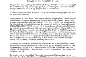 Công văn 48/TCT-PC 2015 giải quyết yêu cầu bồi thường Luật Trách nhiệm bồi thường Nhà nước