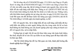 Công văn 275/BTC-TCHQ 2015 chứng từ thanh toán đối với nguyên liệu vật tư nhập khẩu