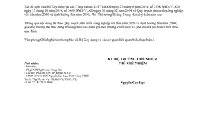 Công văn 284/VPCP-KTN 2015 phát triển công nghiệp vôi 2020 2030