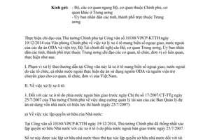 Công văn 393/BTC-QLCS 2015 xử lý xe biển số ngoại giao dự án sử dụng nguồn ODA nguồn viện trợ