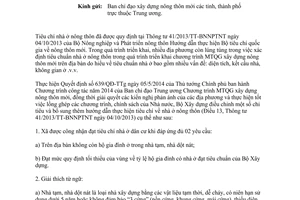 Công văn 117/BXD-QHKT 2015 hướng dẫn thực hiện tiêu chí về nhà ở nông thôn