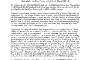 Công văn 245/LĐTBXH-BHXH 2015 thực hiện chế độ bảo hiểm xã hội đối với người lao động