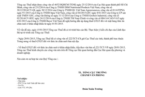 Công văn 272/TCT-CS 2015 thuế giá trị gia tăng đối với thức ăn chăn nuôi ở khâu nhập khẩu