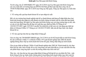 Công văn 670/TCHQ-GSQL 2015 vướng mắc các thủ tục hải quan nhập khẩu lô hàng gỗ