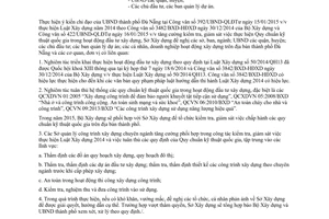 Công văn 581/SXD-QLXD 2015 thực hiện Luật Xây dựng và Quy chuẩn kỹ thuật quốc gia đầu tư xây dựng