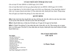 Quyết định 05/2015/QĐ-UBND Quy chế theo dõi đôn đốc kiểm tra việc thực hiện nhiệm vụ Quảng Nam