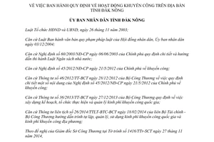 Quyết định 08/2015/QĐ-UBND Quy định về hoạt động khuyến công Đắk Nông