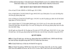Quyết định 188/QĐ-UBND danh mục văn bản quy phạm pháp luật hết hiệu lực Đắk Nông 2015