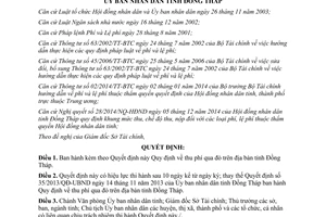 Quyết định 21/2015/QĐ-UBND Quy định về thu phí qua đò trên địa bàn tỉnh Đồng Tháp