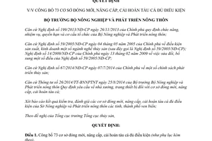 Quyết định 497/QĐ-BNN-TCTS 2015 công bố 73 cơ sở đóng mới nâng cấp cải hoán tàu cá đủ điều kiện