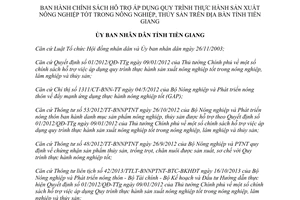 Quyết định 04/2015/QĐ-UBND hỗ trợ áp dụng quy trình thực hành sản xuất nông nghiệp tốt Tiền Giang