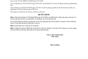 Quyết định 261/QĐ-UBND bãi bỏ Quyết định 3302/QĐ-UBND Hà Giang 2015