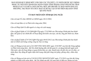 Quyết định 08/2015/QĐ-UBND mức chi tổ chức cá nhân tự nguyện tham gia chữa cháy rừng Quảng Ngãi