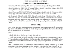 Quyết định 05/2015/QĐ-UBND đơn giá bồi thường thiệt hại về tài sản khi Nhà nước thu hồi đất Bình Thuận