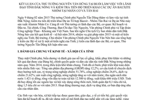 Thông báo 56/TB-VPCP 2015 Dự án Tổ hợp Bauxit Nhôm Nhân Cơ và Tân Rai