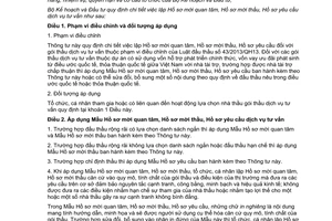 Thông tư 01/2015/TT-BKHĐT Hồ sơ mời quan tâm Hồ sơ mời thầu Hồ sơ yêu cầu dịch vụ tư vấn