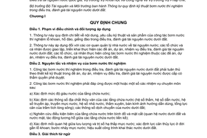 Thông tư 08/2015/TT-BTNMT kỹ thuật bơm nước thí nghiệm trong điều tra đánh giá tài nguyên nước