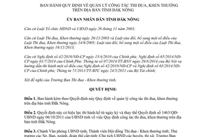 Quyết định 276/QĐ-UBND 2015 quản lý công tác thi đua khen thưởng Đắk Nông