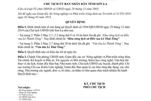 Quyết định 461/QĐ-UBND 2015 đính chính 3584/QĐ-UBND Sơn La