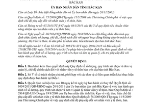 Quyết định 01/2015/QĐ-UBND chính sách đối với nhân viên y tế thôn bản Bắc Kạn