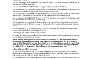 Thông tư 26/2015/TT-BTC hướng dẫn 12/2015/NĐ-CP thuế giá trị gia tăng sửa đổi 39/2014/TT-BTC