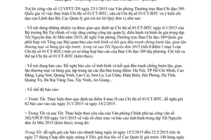 Công văn 1605/BTC-QLG thực hiện Chỉ thị 01/CT-BTC bình ổn giá dịp Tết Nguyên đán Ất Mùi 2015