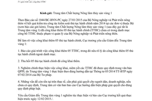 Công văn 350/QLCL-TTPC 2015 giải trình việc công khai thủ tục hành chính