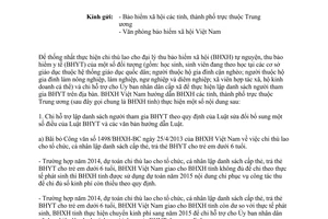 Công văn 383/BHXH-TCKT 2015 chi thù lao cho đại lý thu bảo hiểm