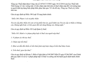 Công văn 496/TCT-PC 2015 tiền chậm nộp tính trên số thuế chậm nộp