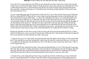 Công văn 330/TTCP-BTCDTW tăng cường tiếp công dân đảm bảo an ninh trật tự Tết Nguyên đán 2015