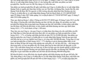 Công văn 288/BXD-VLXD 2015 xuất khẩu sản phẩm cao lanh pyrophyllite