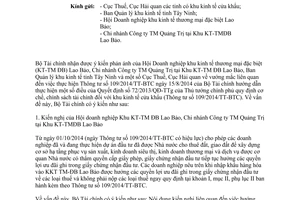 Công văn 2335/BTC-CST 2015 trả lời vướng mắc thực hiện Thông tư 109/2014/TT-BTC