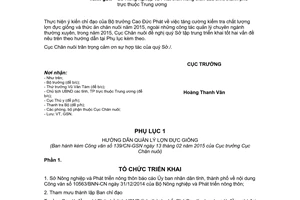 Công văn 139/CN-GSN hướng dẫn quản lý lợn đực giống thức ăn chăn nuôi 2015