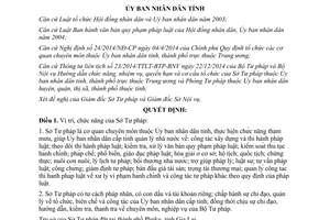 Quyết định 10/2015/QĐ-UBND chức năng nhiệm vụ quyền hạn cơ cấu tổ chức Sở Tư pháp Gia Lai