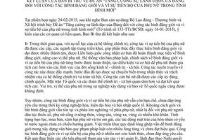 Thông báo 196-TB/TW 2015 công tác bình đẳng giới vì sự tiến bộ của phụ nữ trong thời kỳ mới