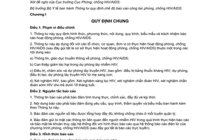 Thông tư 03/2015/TT-BYT chế độ báo cáo công tác phòng chống HIV/AIDS