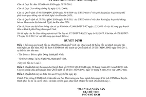 Quyết định 20/2015/QĐ-UBND quy hoạch bến xe phía Đông thành phố Vinh vào bến xe khách Nghệ An