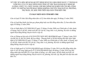 Quyết định 07/2015/QĐ-UBND sửa đổi Quyết định 02/2011/QĐ-UBND Bến Tre