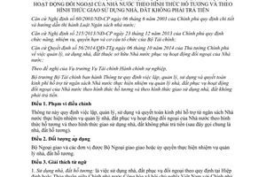 Thông tư 37/2015/TT-BTC lập dự toán quản lý kinh phí hỗ trợ từ ngân sách quản lý nhà đất phục vụ đối ngoại