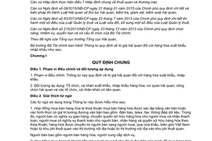 Thông tư 39/2015/TT-BTC trị giá hải quan hàng hóa xuất khẩu nhập khẩu