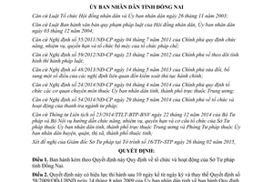 Quyết định 03/2015/QĐ-UBND tổ chức hoạt động của Sở Tư pháp Đồng Nai