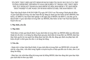 Kế hoạch 991/KH-BHXH về tổ chức thực hiện Quyết định số 08/2015/QĐ-TTg 2016