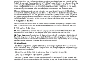 Hướng dẫn 651/HD-STNMT 2015 áp dụng Thông tư 25/2014/TT-BTNMT bản đồ địa chính Nam Định