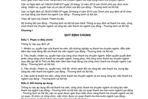 Thông tư 14/2015/TT-BLĐTBXH thanh tra viên công chức thanh tra chuyên ngành cộng tác viên thanh tra