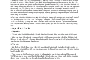 Kế hoạch 1047/KH-UBND 2015 triển khai thi hành Luật Hộ tịch Phú Thọ