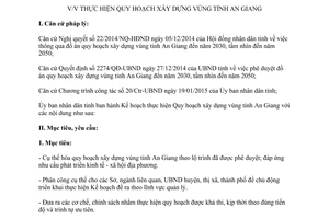 Kế hoạch 122/KH-UBND 2015 Quy hoạch xây dựng vùng tỉnh An Giang